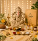 11 inch eco-friendly Ganesh idol with complete pooja kit