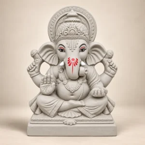 11 Inch Eco-Friendly Ganesh Idol – Divine Halo Design