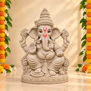 Eco-friendly Ganpati murti for Ganesh Chaturthi