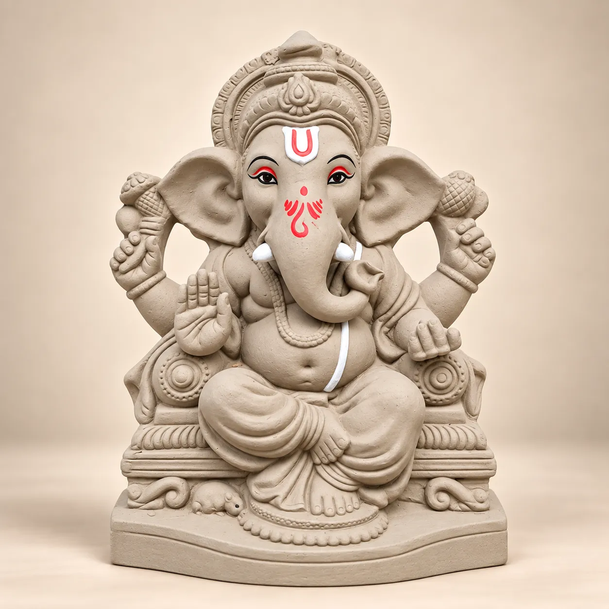 11 Eco-Friendly Ganesh Pooja Kit with Ganesh Idol – 30 Pooja Essentials & 21 Types of Patris - Image 2